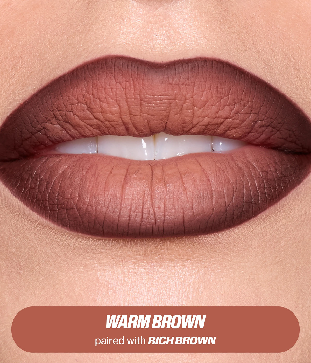 Warm Brown Lip Duo Makeup Premium