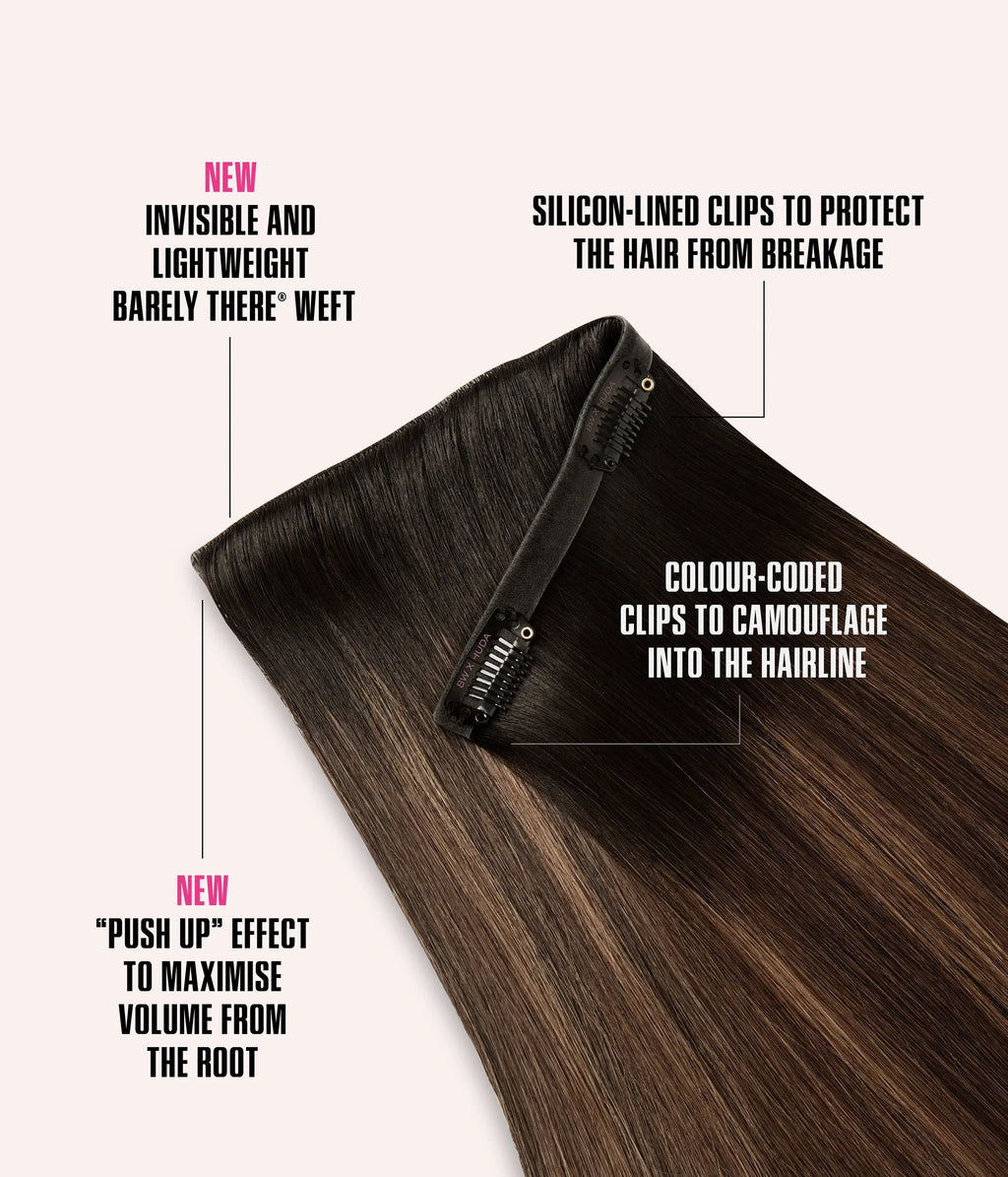 Beauty Works Barely There Clip ins Midnight Kohl Premium Premium