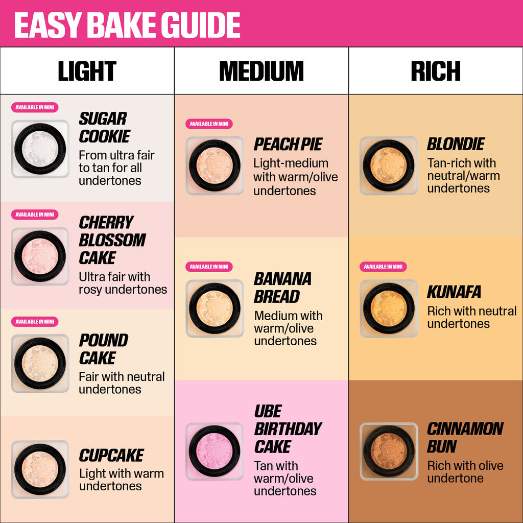 Mini Easy Bake Loose Baking and Setting Powder Collection Face Travel Size Makeup