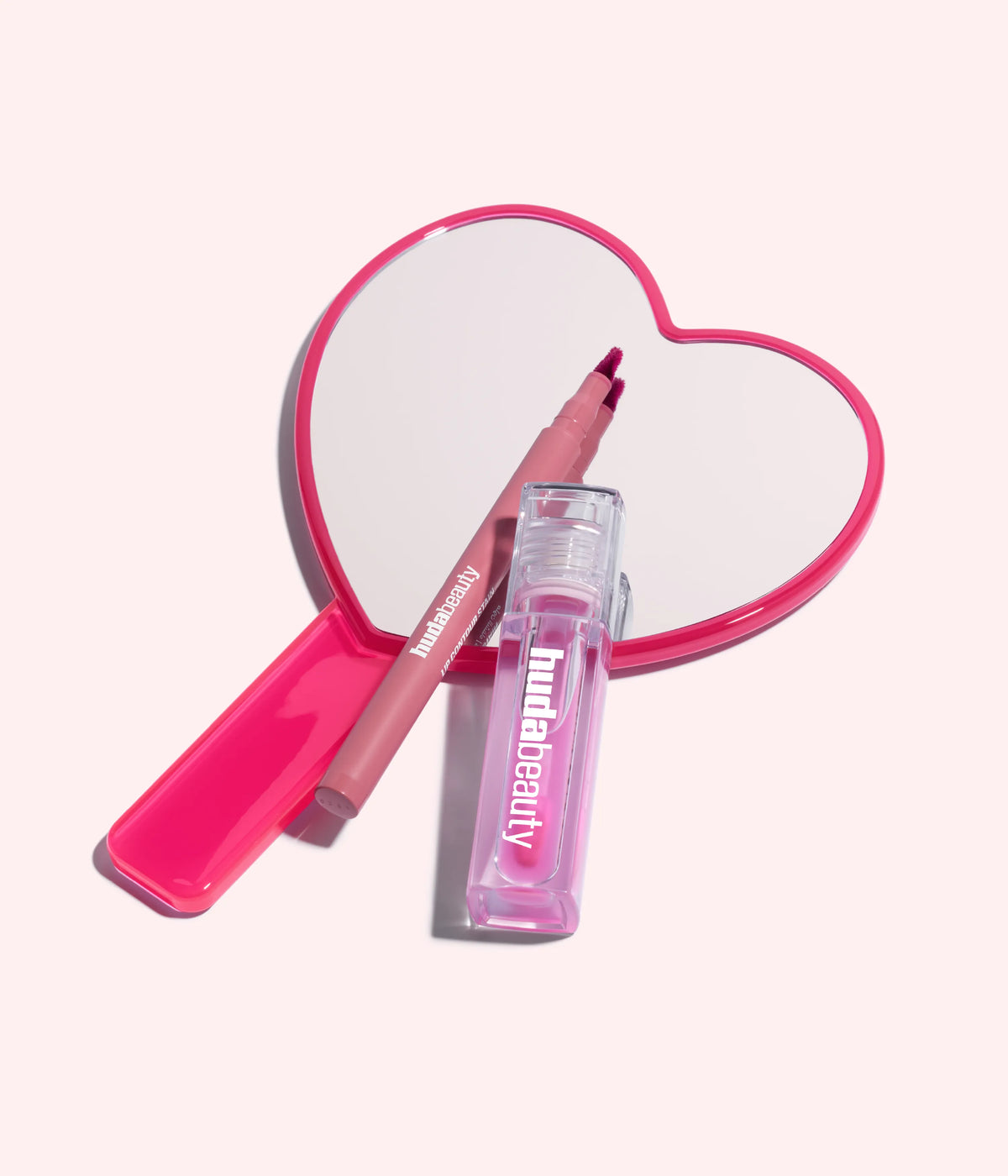 Huda Beauty Glossy Heart Mirror Lip Makeup
