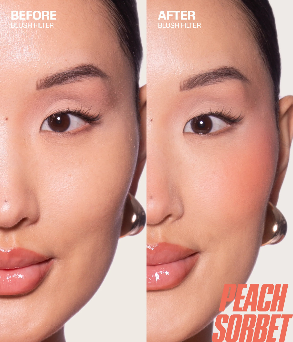 Baby Blush Duo Pink And Peach Makeup Face Premium