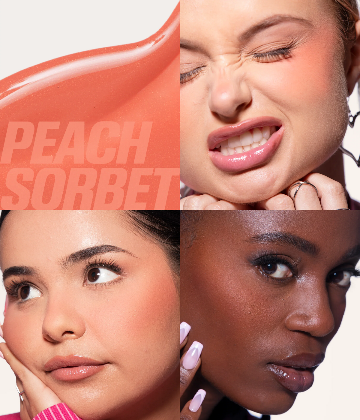 Baby Blush Duo Pink And Peach Makeup Face Premium