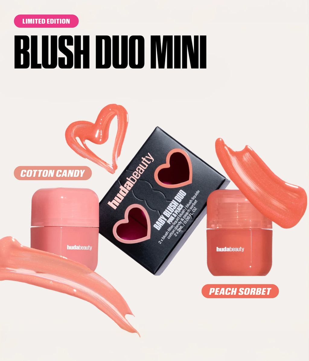 Baby Blush Duo Pink And Peach Makeup Face Premium