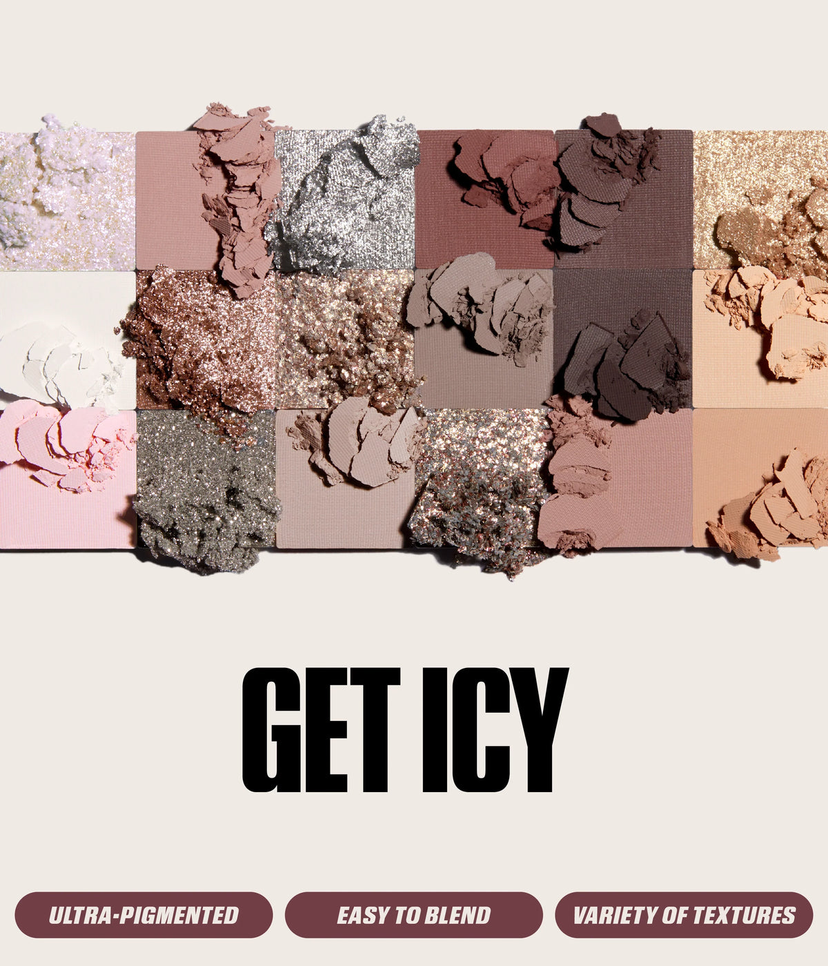 Icy Nude Eyeshadow Palette Makeup Premium