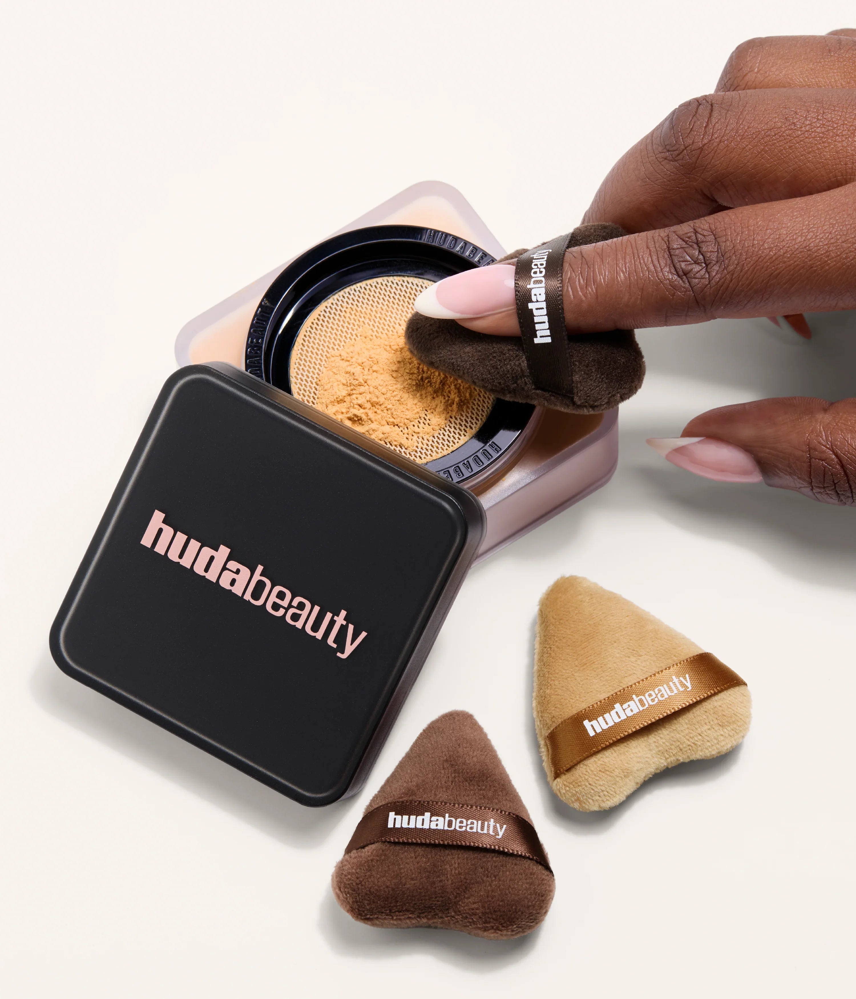 Mini Puffs Powder Puff Trio Face Travel Size Makeup