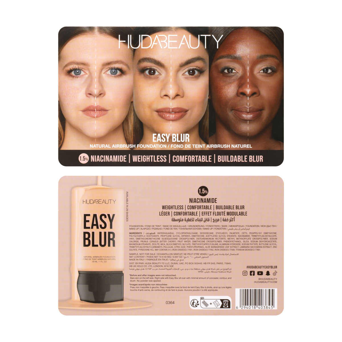 Easy Blur Foundation Beauty Seal 10 Shades Face Makeup